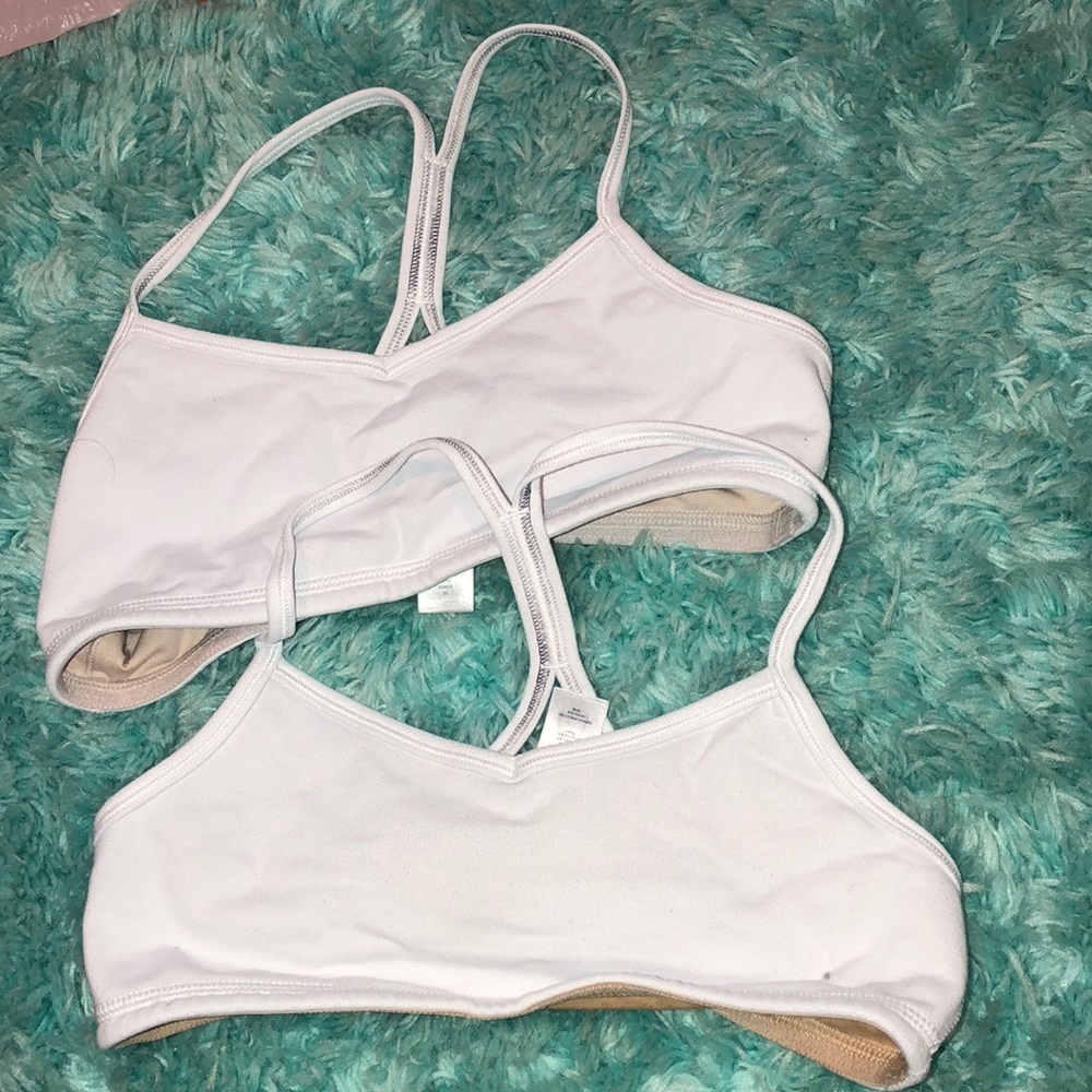 Two White Ivivva Sports Bras for $25
